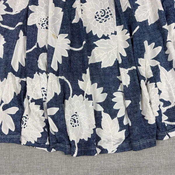 Philosophy Republic Clothing Skirt Womens M Blue Pleated Knee Length Lined - Image 3