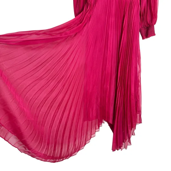 Alice & Olivia Sion‎ Pleated Asymmetric Dress - Image 7