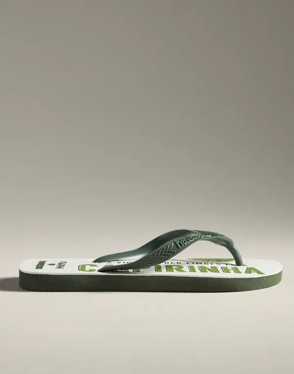 FARM Rio x Havaianas Caipirinha/Lime Print Flip Flops, Size 9/10 - Image 3