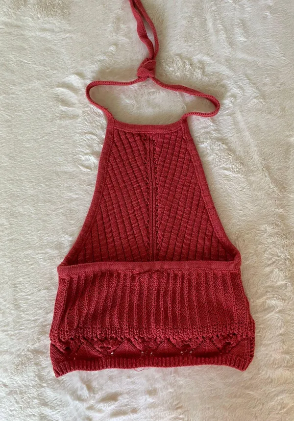 Sky And Sparrow Crochet Halter Top - Image 4