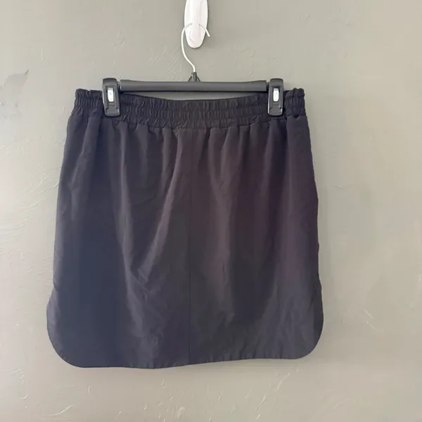 Athleta Womens Black Active Skort Elastic Waist Pockets‎ Size Medium Pickleball - Image 3