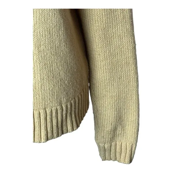 J. Crew Tan And Pink Wool Blend‎ Striped Turtleneck Pullover Sweater Size S - Image 5