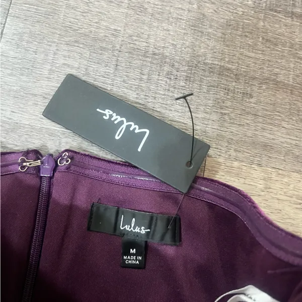 LULUS Glamorous Celebrations Dark Purple Velvet Strapless Tulip Dress - Image 6