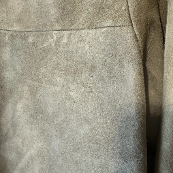 Vintage Annshire Original Suede Coat Faux Fur Collar Tan Brown 60s Union made - Image 13