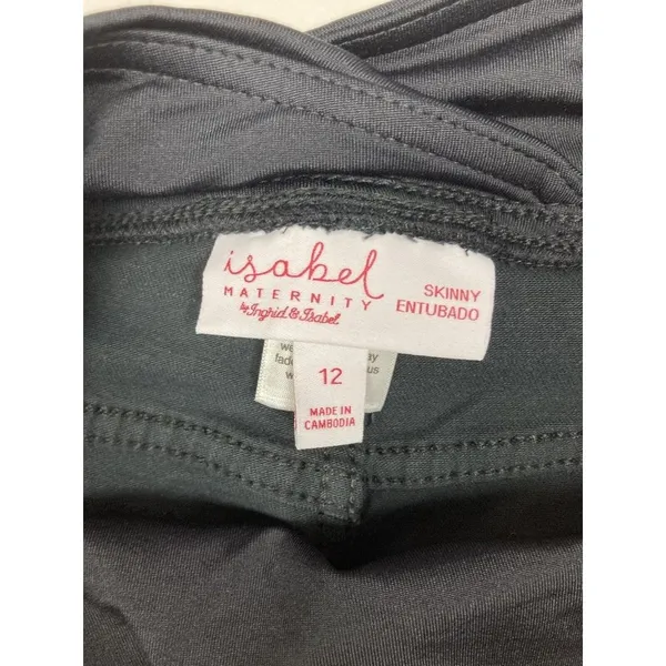 New Isabel Maternity Black Crossover Panel Skinny Pant Womens Size 12/31 Casual - Image 6