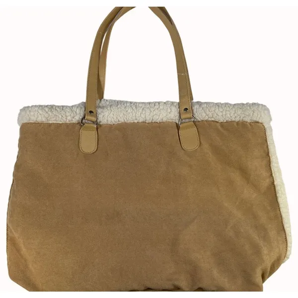 Cannon Women's Tan Suede Purse/Shoulder/Tote Bag SKU 5847 - Image 2
