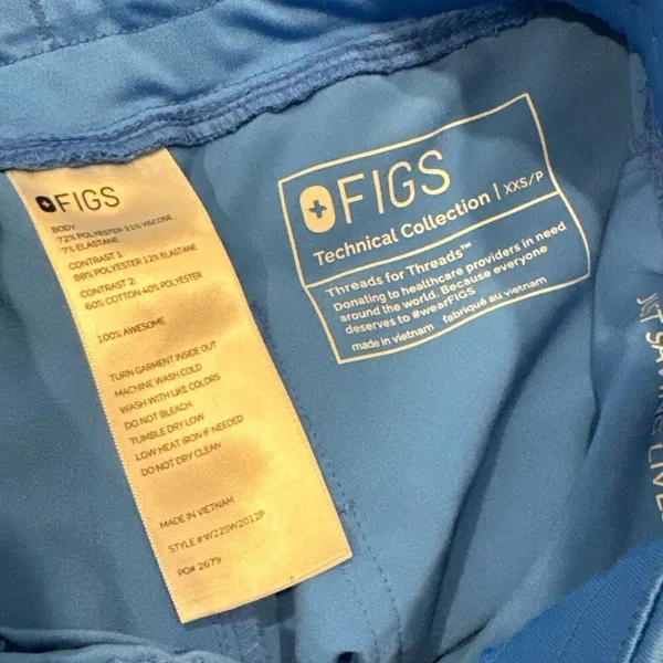 Figs scrub bottoms size XXS P Capri blue color - Image 2