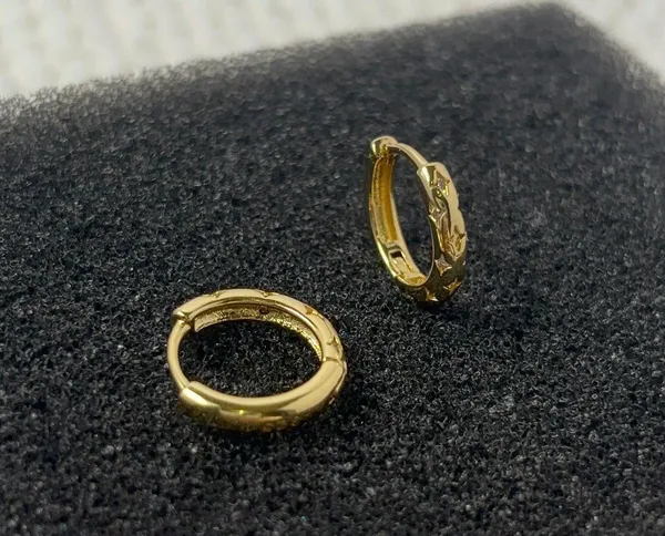 Star Small Hoop Earrings for Women Men Streetwear Unisex Earrings - Image 3