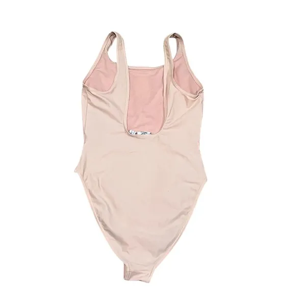 Adidas Women's One Piece Swimsuit Pink Size M Open Back High Leg - Image 7