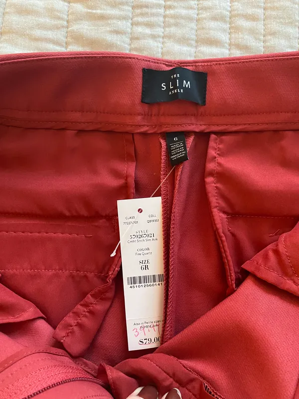 WHBM Comfort Stretch Slim Ankle Pants - Fire Quartz - Image 9