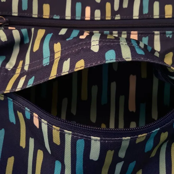 Vera Bradley backpack blue, turquoise and green. - Image 5