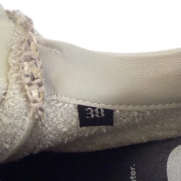 P448 Thea Platform Sneakers White Leather Metallic Heel Size 38/ US 7.5/8‎ - Image 10
