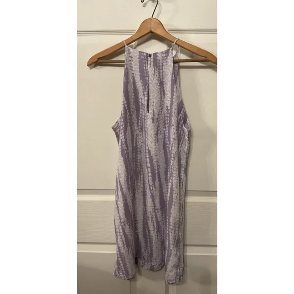 Tyche Lavender Tie Dye Racerback Shift Mini Dress | Boho Resort Vacation, S - Image 7