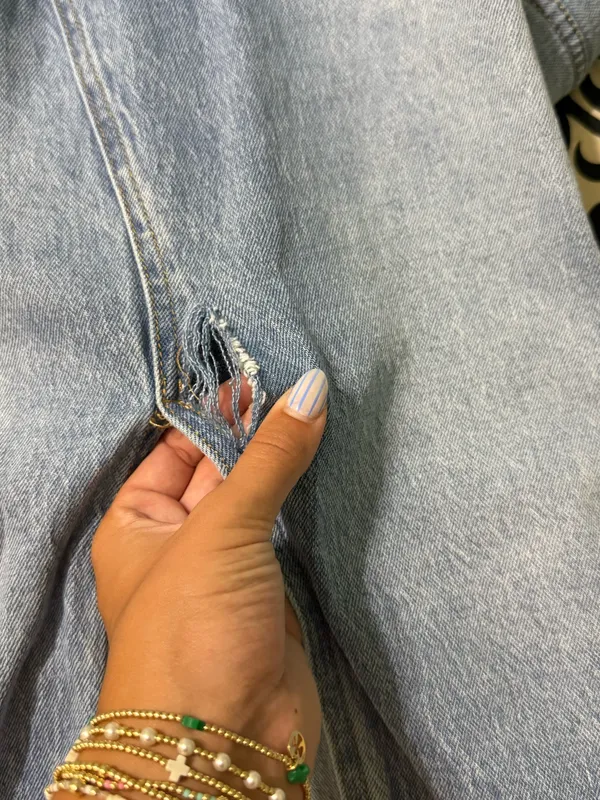 Vervet Maxi Blue Demin Skirt - Image 5