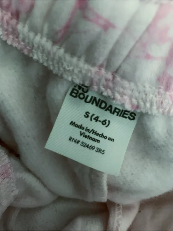 No Boundaries Jogger Sweatpants Light Pink Printed Camo S - Image 7