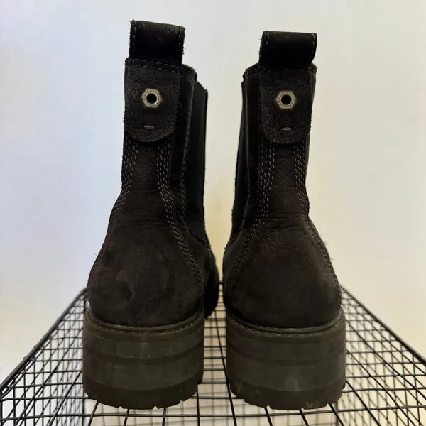Timberland Courmayeur Valley Chelsea Black Nubuck Lug Boots A1J66 Women’s 9 - Image 9