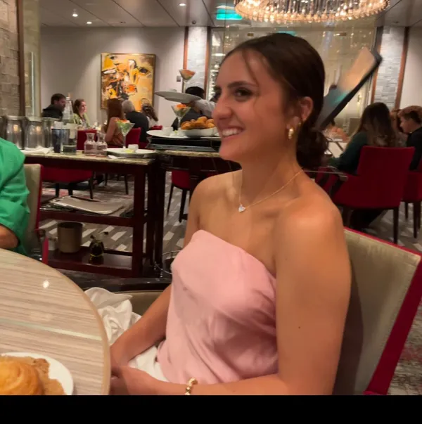 Satin Midi Dress (pink & yellow) - Image 7