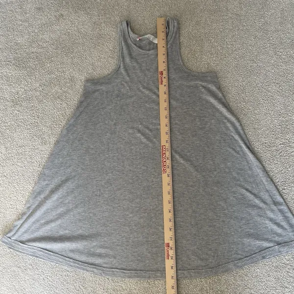 Free People Beach Ribbed Basic Mini Dress Sleeveless Gray Women's Size Small - Image 11