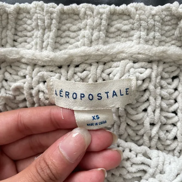 Aeropostale White knit sweater - Image 3