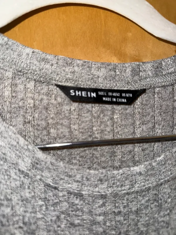 SheIn Gray Sweater Dress - Image 3