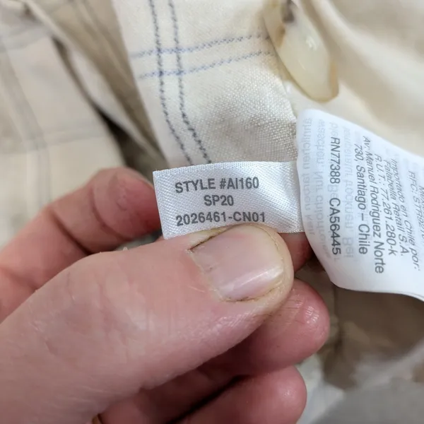 Madewell Dorset Blazer Linen Blend Windowpane Plaid Beige‎ AI160 Womens Small - Image 6