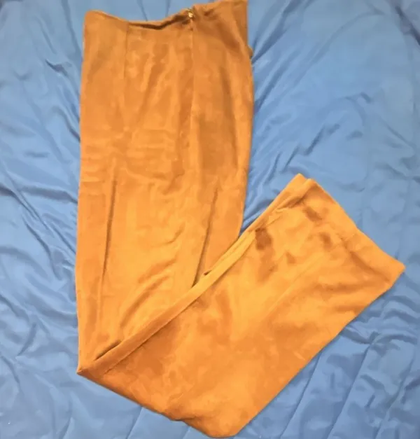 Vintage Boho Faux Suede Jacket and Trouser Pant 2-Piece Suit Set - Image 14