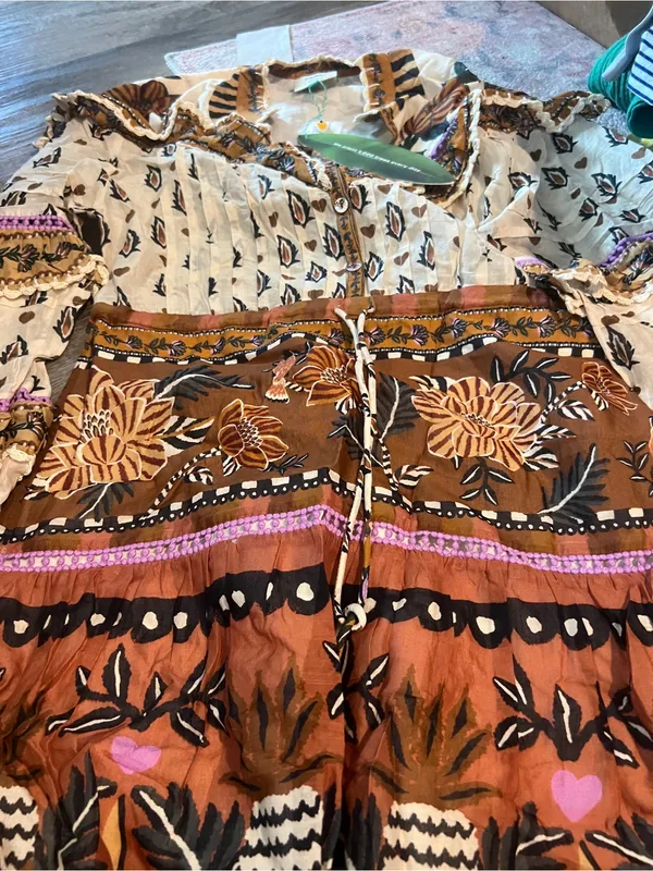 NWT Farm Rio Ainika Floral Ruffled Mini Dress - Image 12