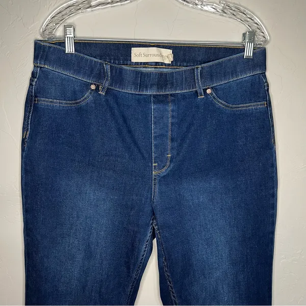 Soft Surroundings The Ultimate‎ Pull On Bootcut Denim Jeans - Image 3