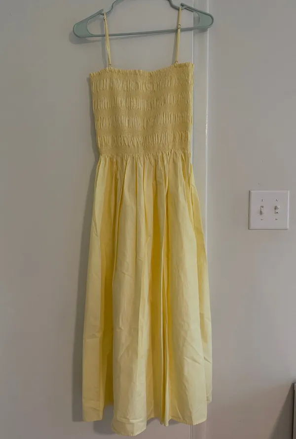 Georgie Midi Dress Yellow Size XS - Image 3