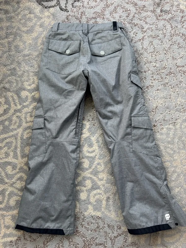 Orage Women’s Prime 10 Waterproof Insulated Ski Snowboard Pants Gray Cargo Small - Image 6