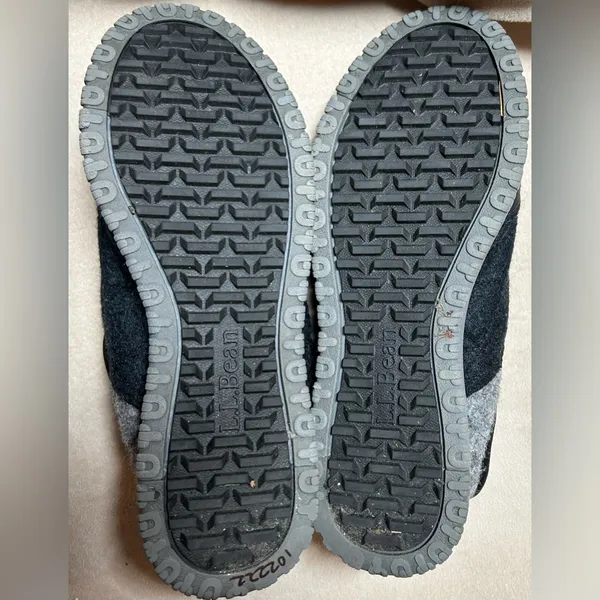 L.L Bean Size 9 Ultralight Primaloft Wool Black Gray Loafers (NO INSOLES) - Image 8