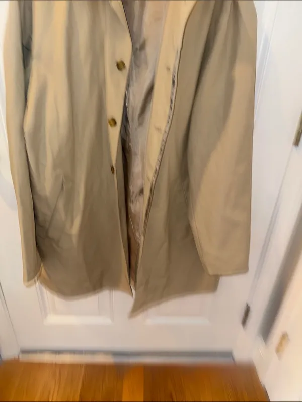 Old Navy Men’s XXL Tan Water Resistant Tech Car Coat Trench Jacket - Image 5