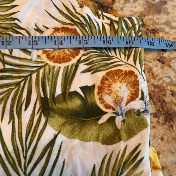 Label Of Love Fruit Novelty All Over Print MIDI Dress M Medium Palm - Image 6