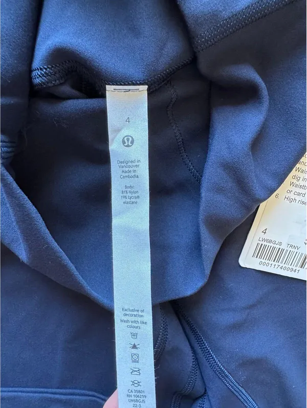 Lululemon Align High Rise 23” True Navy Size 4 NWT - Image 6