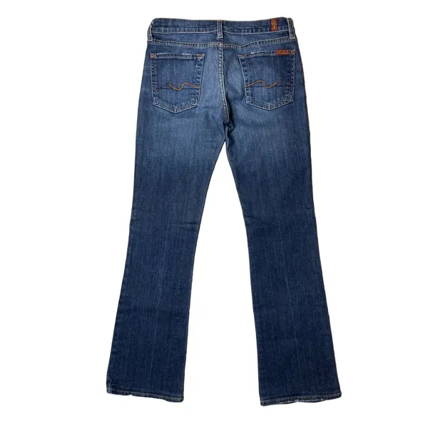 Seven‎ For All Mankind | Women's Bootcut Denim Blue- 28 - Image 2