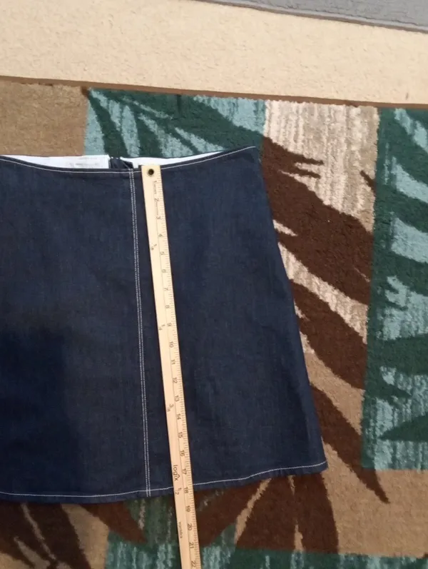 J Crew Fairfax Skirt In Denim Mini Skirt Cotton Rodeo Coastal Western Womens 4 - Image 10