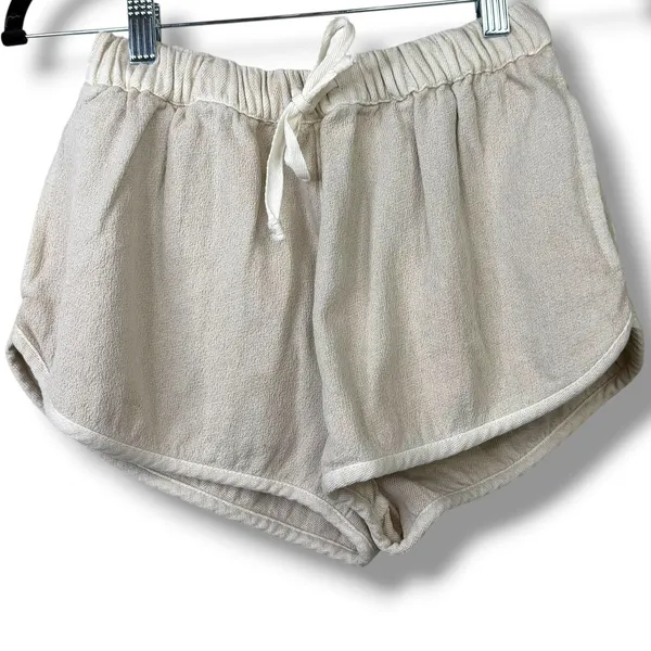 NEW Free People So Fresh Wet Plaster Neutral Button Vest Relaxed Lounge Set XS - Image 5