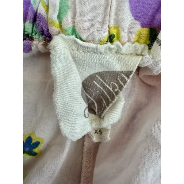 Lilka Anthropologie Floral Cotton Flowy Shorts XS High Rise Boho Multicolor - Image 4