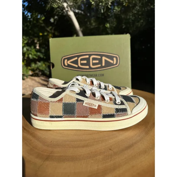 KEEN Womens Elsa Harvest Leather Suede Patchwork Lace Up Sneakers Size 7 - Image 2