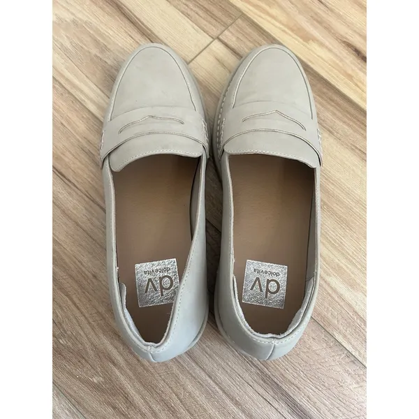 Dolce Vita W 7 Carly Tan Beige Lug Loafer Slip On Old Money Quiet Luxury Minimal - Image 2
