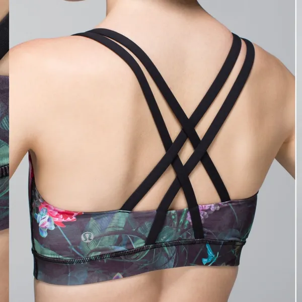 Lululemon Energy Bra Curious Jungle Multi Black size 10 - Image 2