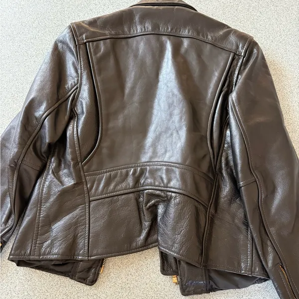 Vintage Talon Black Leather Jacket - Image 6