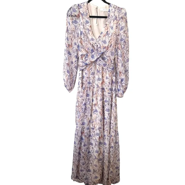 ASTR THE LABEL‎ Sedona Chiffon Floral Maxi Dress Medium - Image 2
