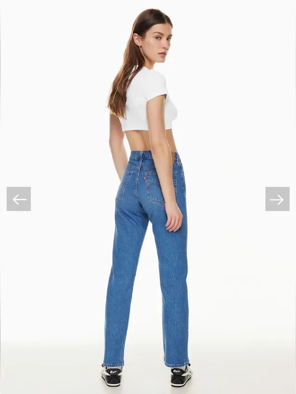 Levi’s NWT Wedgie Straight Leg High-Rise Jeans in Blue Size 32 - Image 4