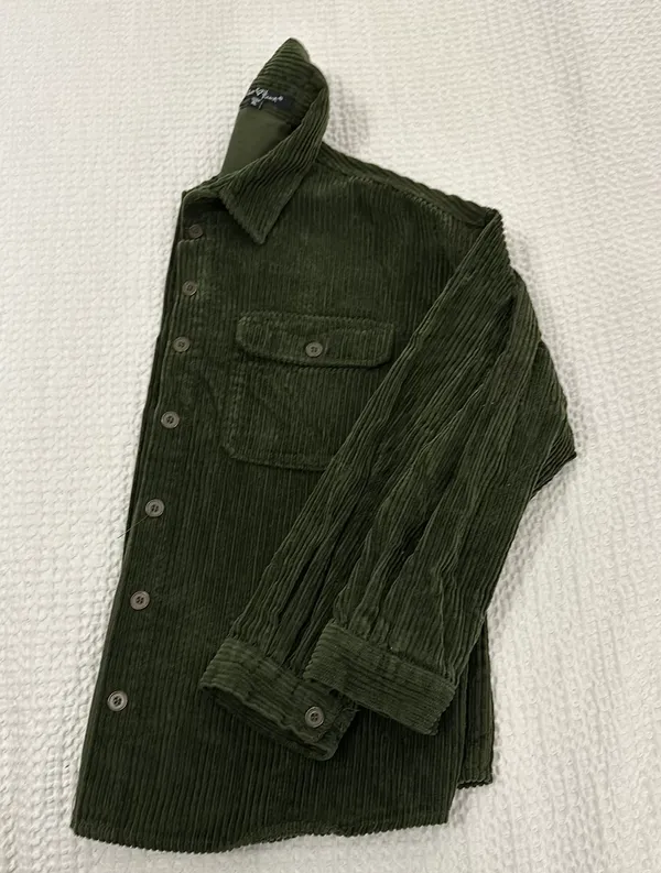 Velvet Heart Army Green Corduroy Jacket - Image 5