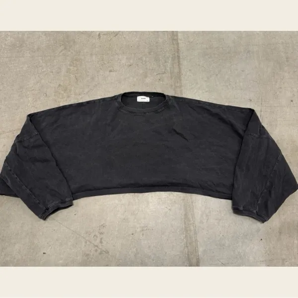 Joah Brown Dark Gray Women's Crop Top! - Image 2