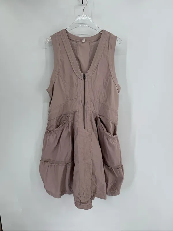 DAILY PRACTICE BY ANTHROPOLOGIE Trek Utility Mini Dress size large - Image 4