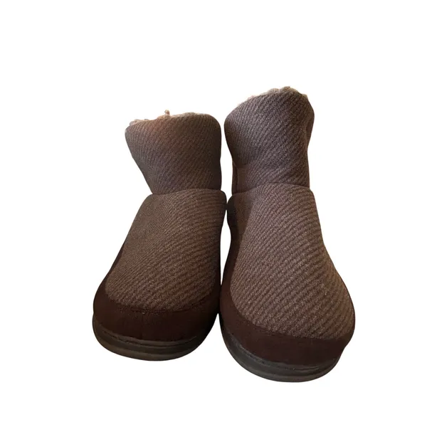 Dear foams Women’s James Woven Boot Slippers size 7-8 - Image 2