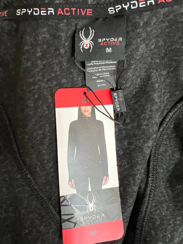 Spyder Active  charcoal half-zip size M - Image 6