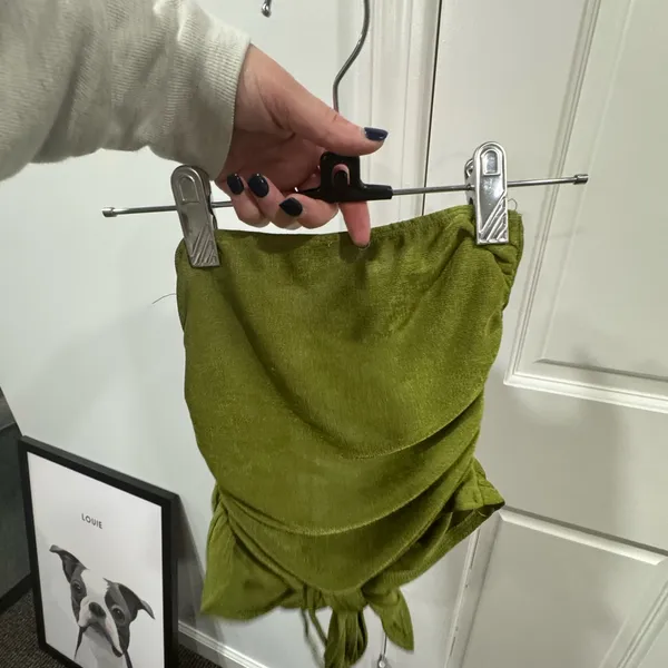 Princess Polly Green Ruched Crop Top - Image 5